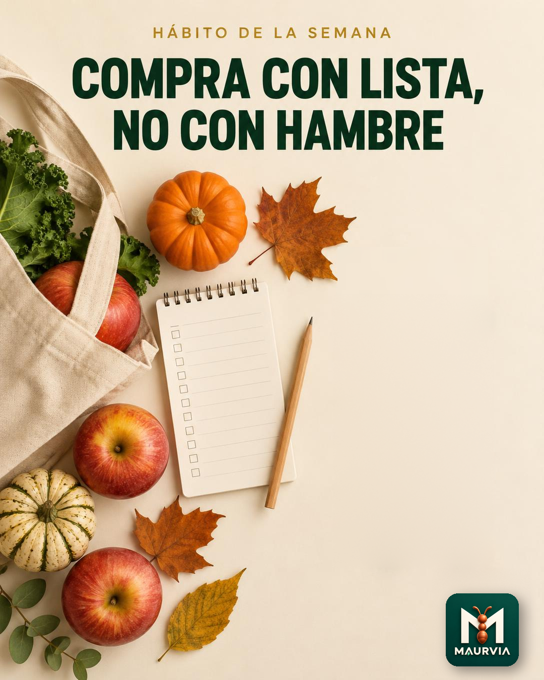 Compra con lista, no con hambre