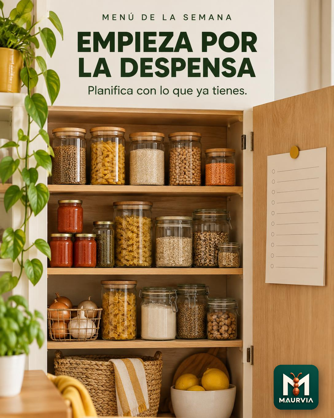 Empieza el menú por la despensa