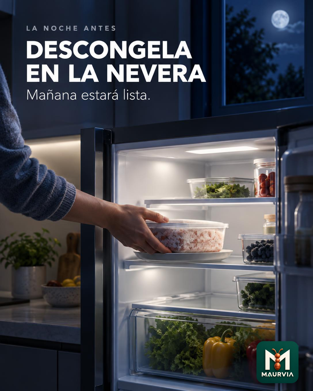 Descongela en la nevera